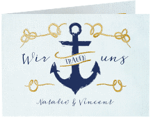Hochzeitseinladung "Anker"