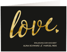 Hochzeitseinladung "Glam"