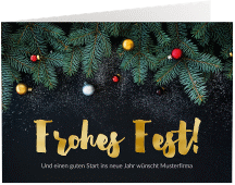 Klick: Details zu Business-Weihnachtskarte "Weihnachtlich" anzeigen Business-Weihnachtskarte "Weihnachtlich"