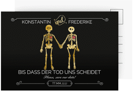 Klick: Details zu Save the Date-Postkarte "Bones" anzeigen Save the Date-Postkarte "Bones"