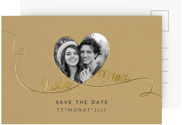 Save the Date-Postkarte "Herzensbund"