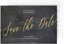 Klick: Details zu Save the Date-Postkarte "Chalkboard" anzeigen Save the Date-Postkarte "Chalkboard"