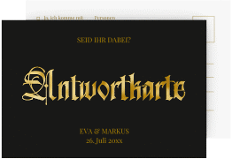 Klick: Details zu Antwortkarte Hochzeit "Wednesday" anzeigen Antwortkarte Hochzeit "Wednesday"