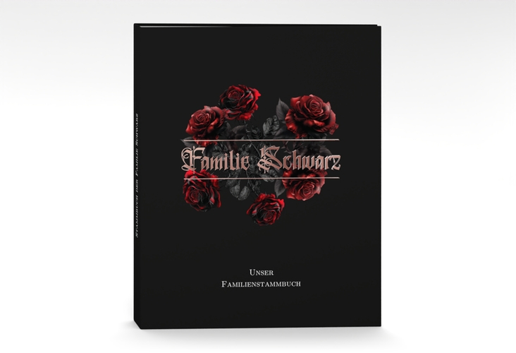 Stammbuch A4 Gothic Rose Stammbuch A4 schwarz rosegold