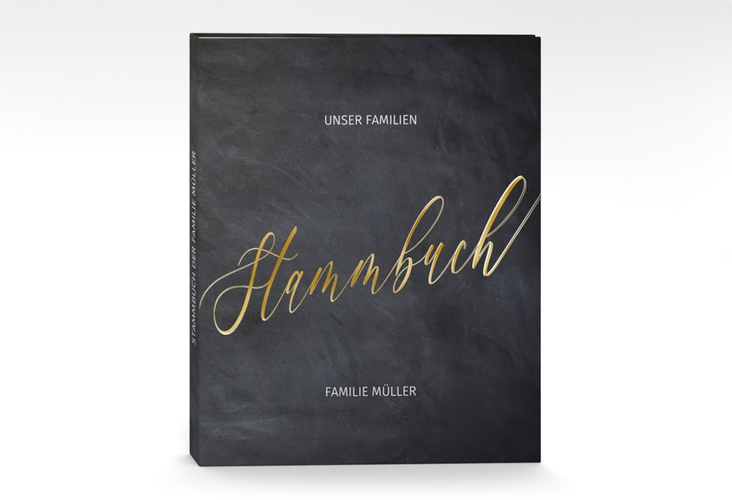 Stammbuch A4 Chalkboard Stammbuch A4 schwarz gold