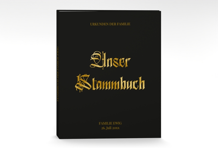 Stammbuch A4 Wednesday Stammbuch A4 schwarz gold