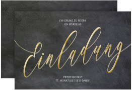 Einladung 60. Geburtstag Board