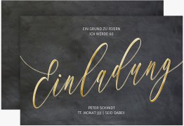 Einladung 60. Geburtstag Board