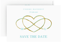 Klick: Details zu Save the Date-Karte "Infinity" anzeigen Save the Date-Karte Infinity