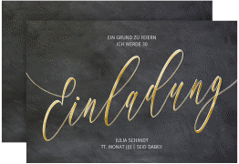Einladung 30. Geburtstag "Board"
