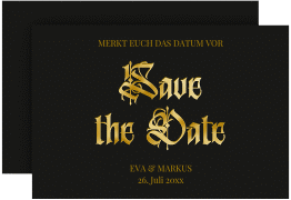 Save the Date-Karte "Wednesday"