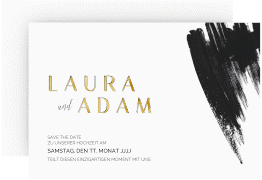Klick: Details zu Save the Date-Karte "Brush" anzeigen Save the Date-Karte "Brush"