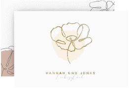 Klick: Details zu Save the Date-Karte "Flowerline" anzeigen Save the Date-Karte "Flowerline"