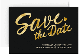 Klick: Details zu Save the Date-Karte "Glam" anzeigen Save the Date-Karte "Glam"