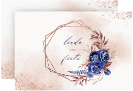 Save the Date-Karte "Saphir"