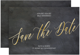 Klick: Details zu Save the Date-Karte "Chalkboard" anzeigen Save the Date-Karte "Chalkboard"