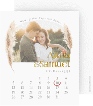 Klick: Details zu Save the Date-Kalenderblatt "Boholove" anzeigen Save the Date-Kalenderblatt "Boholove"