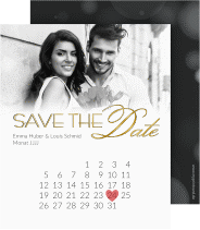 Klick: Details zu Save the Date-Kalenderblatt "Bokeh" anzeigen Save the Date-Kalenderblatt "Bokeh"