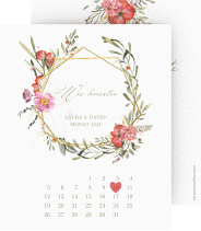 Klick: Details zu Save the Date-Kalenderblatt "Sommergarten" anzeigen Save the Date-Kalenderblatt "Sommergarten"