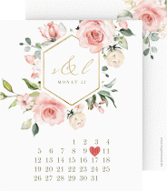 Klick: Details zu Save the Date-Kalenderblatt "Graceful" anzeigen Save the Date-Kalenderblatt "Graceful"