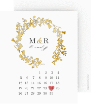 Klick: Details zu Save the Date-Kalenderblatt "Filigree" anzeigen Save the Date-Kalenderblatt "Filigree"