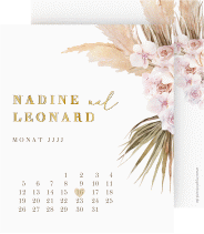 Klick: Details zu Save the Date-Kalenderblatt "Nude" anzeigen Save the Date-Kalenderblatt "Nude"