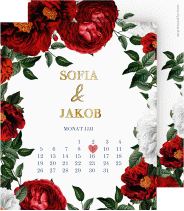 Klick: Details zu Save the Date-Kalenderblatt "Florista" anzeigen Save the Date-Kalenderblatt "Florista"