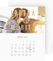 Klick: Details zu Save the Date-Kalenderblatt "Memory" anzeigen Save the Date-Kalenderblatt "Memory"