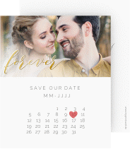 Klick: Details zu Save the Date-Kalenderblatt "Promise" anzeigen Save the Date-Kalenderblatt "Promise"