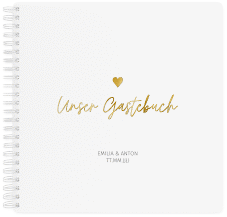 Klick: Details zu Gästebuch Hochzeit "Herzschlag" anzeigen Gästebuch Hochzeit "Herzschlag"