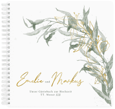 Klick: Details zu Gästebuch Hochzeit "Eucalyptus Green" anzeigen Gästebuch Hochzeit "Eucalyptus Green"