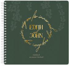 Klick: Details zu Gästebuch Hochzeit "Efeugrün" anzeigen Gästebuch Hochzeit Efeugrün