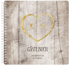 Gästebuch Hochzeit Wood