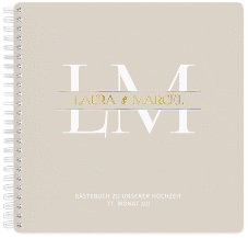 Gästebuch Hochzeit "Monogramm"
