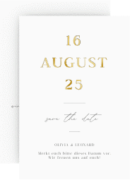 Klick: Details zu Save the Date-Karte "Authentisch" anzeigen Save the Date-Karte "Authentisch"