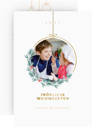 Weihnachtskarte "Christbaumkugel"