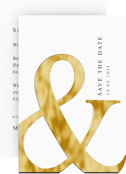 Save the Date-Karte "And"