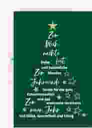 Geschäftliche Weihnachtskarte "Oh Tannenbaum"