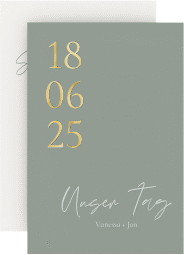 Klick: Details zu Save the Date-Karte "Day" anzeigen Save the Date-Karte "Day"