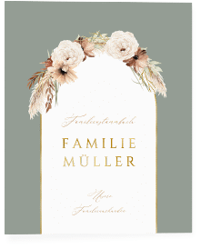 Stammbuch A4 "Blumenbogen"