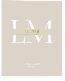 Stammbuch A4 "Monogramm"