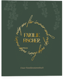 Klick: Details zu Stammbuch A4 "Efeugrün" anzeigen Stammbuch A4 "Efeugrün"