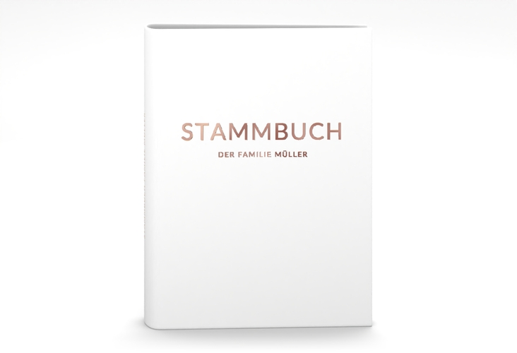 Stammbuch A5 Standesamt Stammbuch A5 weiss rosegold