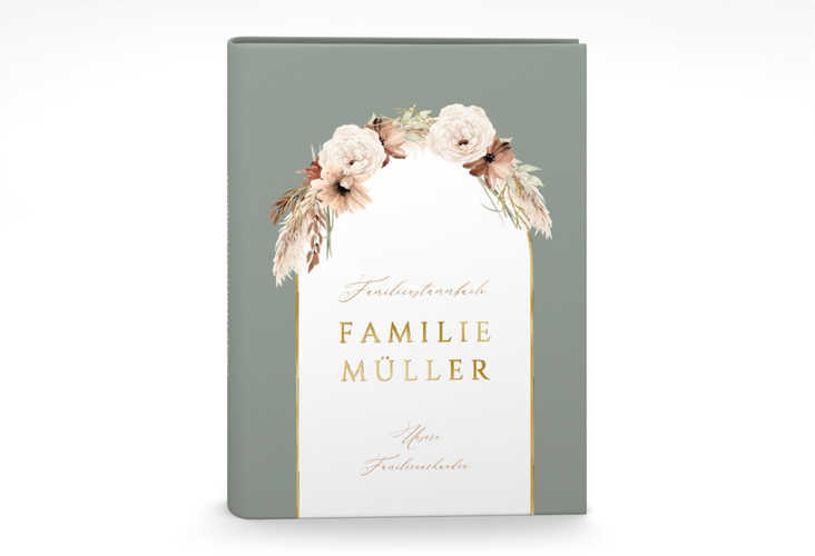 Stammbuch A5 Blumenbogen Stammbuch A5 gruen gold