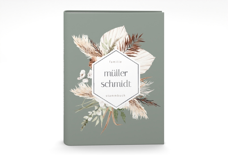 Stammbuch A5 Bohemian Stammbuch A5 gruen silber