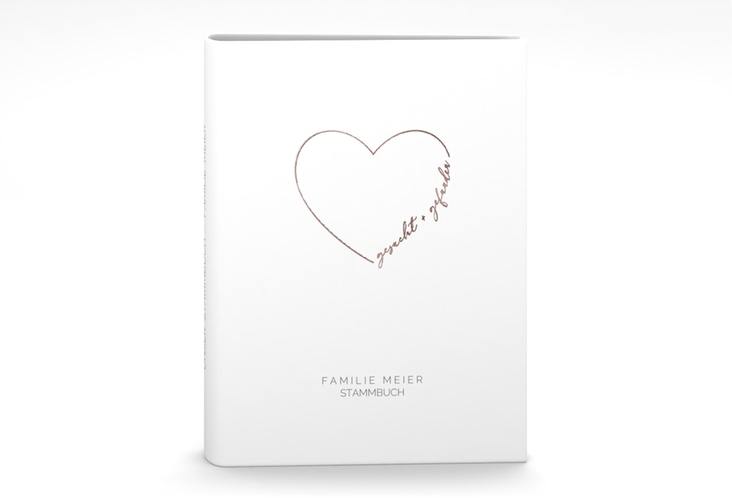 Stammbuch A5 Lebenstraum Stammbuch A5 weiss rosegold