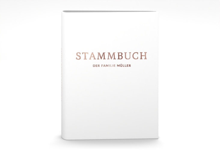 Stammbuch A5 Standesamt Stammbuch A5 weiss rosegold