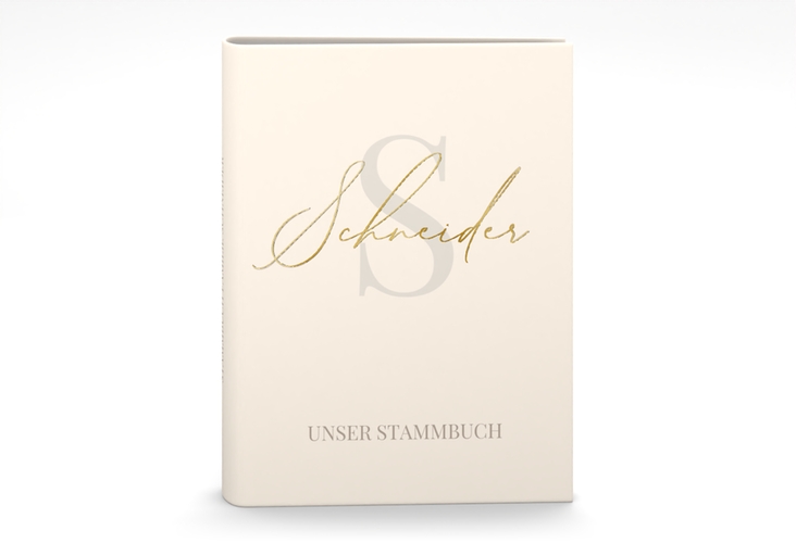 Stammbuch A5 Familienname Stammbuch A5 beige gold