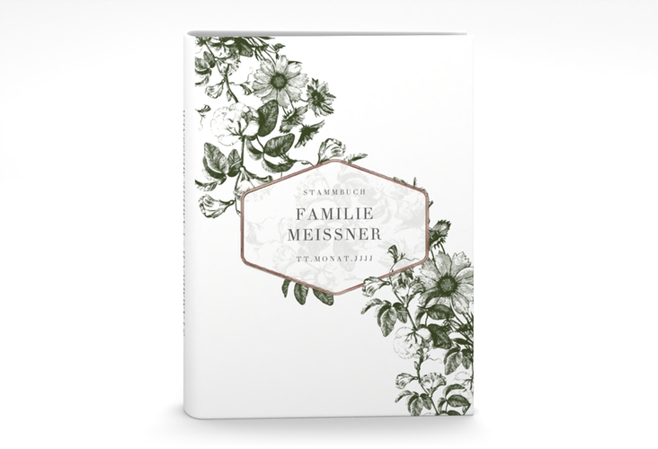 Stammbuch A5 Magnificent Stammbuch A5 gruen rosegold