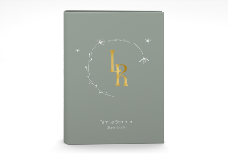 Stammbuch A5 Familienwurzel Stammbuch A5 gruen gold